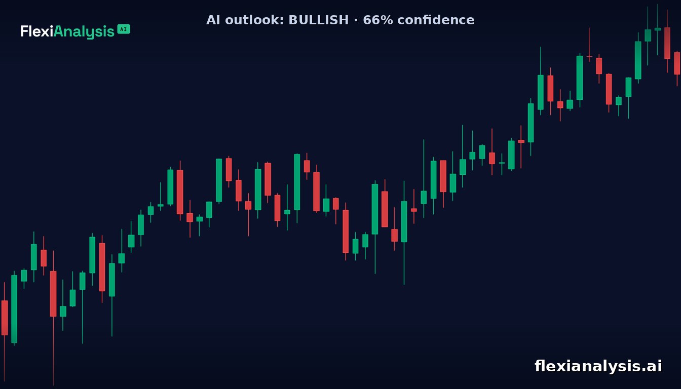 Litecoin (LTC/USD) AI market analysis chart — FlexiAI